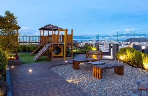 Quito Apartamento | Precioso apartamento de lujo de 2 dormitorios con piscina, gimnasio, vistas y más en Quito