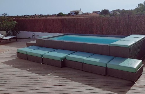 Formentera Villa | Gorgeous Beach Villla with AC pool, 300m2 from Playa Mitjorn and pool