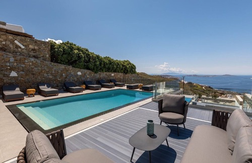 Faros Armenistis Villa | Gorgeous Mykonos Villa | 4 Bedrooms | Villa Atalanta | Private Pool & Panoramic Sea Views | BBQ | Faros