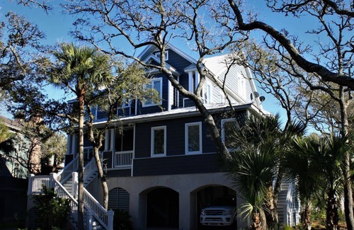 Edisto Island Casa | Frente al mar de 6 habitaciones, 6 baños en una comunidad cerrada en Edisto. ¡Maravilloso!
