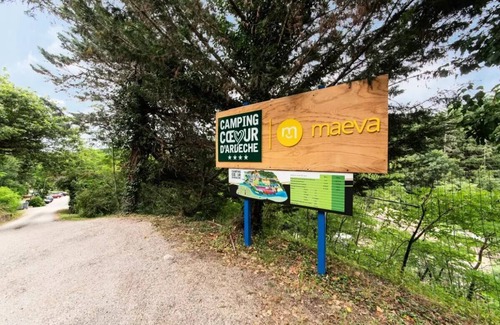 Saint-Vincent-de-Durfort Casa | Camping Heart of Ardeche *** - Gran Logia 3 Habitaciones 5 Personas