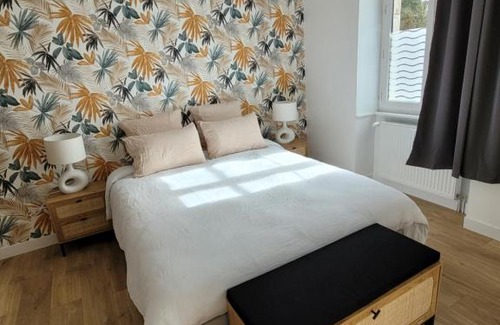 Villedieu-les-Poeles Casa | Grand gîte citadin avec SPA, billard, babyfoot