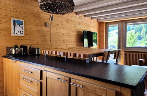 Pra Loup Apartamento | Grand Standing, 2-Zimmer-Wohnung komplett renoviert, Südbalkon auf Pisten, Betten bei Ankunft gemacht, in Pra Loup