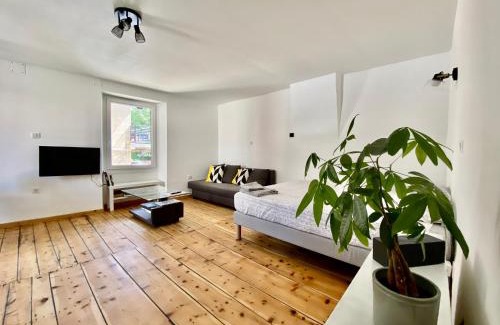 Briancon Apartamento | Grand studio classé 4 étoiles avec jardin et garage vélo, moto