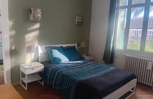 Gambetta Apartamento | Grande chambre cosy avec salle de bain et WC privatif
