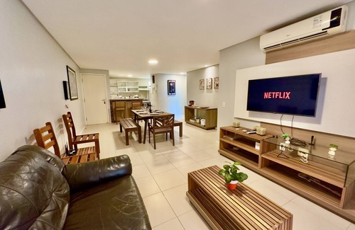 Porto das Dunas Apartamento | Gransol-Ground floor, 03 bedrooms, 09 guests, Air conditioning, Front pool, 600m Beach Park