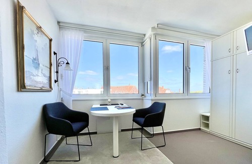 Norderney Apartamento | Gran vista al mar y sol desde la mañana hasta la noche.