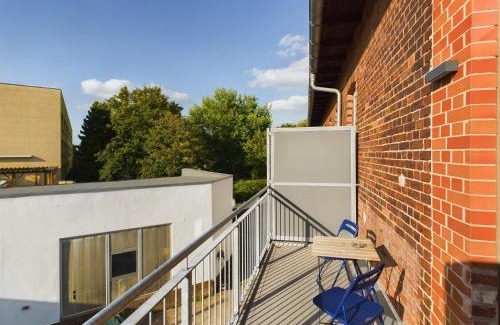 Ottersleben Apartamento | Großzügige Wohnung mit Balkon