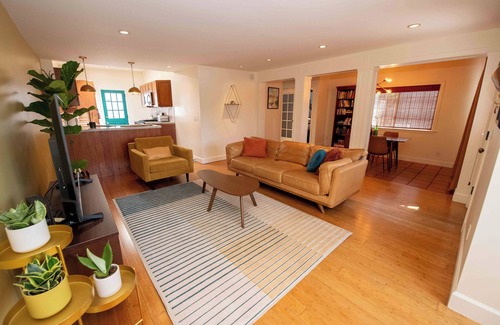 Crown Point Casa | Groovy Beach Bungalow w/ Yard, FirePit & Parking
