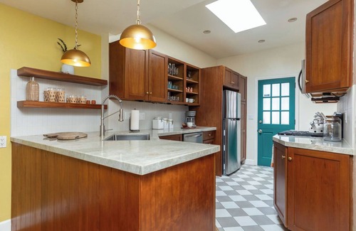 Crown Point Casa | Groovy Beach Bungalow w/ Yard, FirePit & Parking