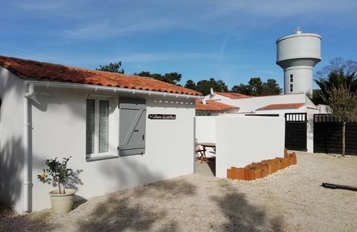 Rivedoux-Plage Cabaña | Estudio en planta baja, calma del bosque de pinos, patio privado, orientación sur, piscina