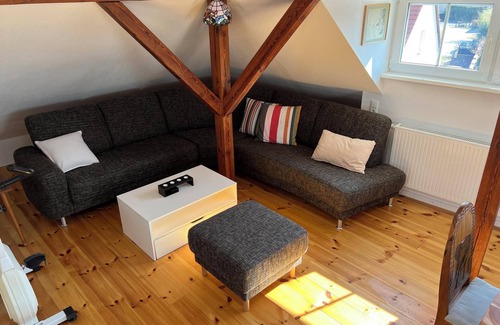 Kloster Lehnin Casa | Casa de huéspedes 'Westfälischer Hof - Loft' con jardín y Wi-Fi
