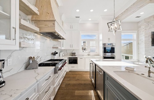 Kiska Beach Casa | Gulf Front mansion in PCB w/private pool & hot tub + beach access | Sleeps 36