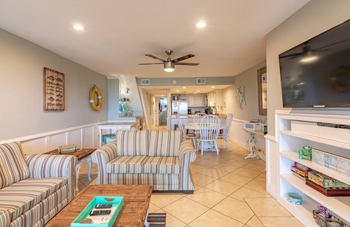 Panama City Beach Casa | Frente al golfo ¡Justo en la playa! ¡Mascota amigable! Remodelado !!