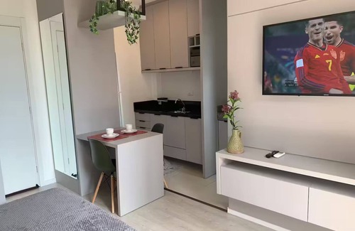 Mossungue Apartamento | Gym, laundry, hot/cold air, Smart TV