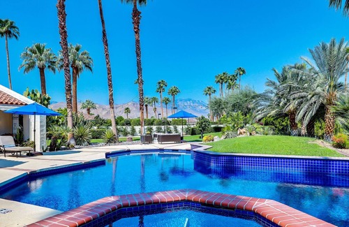 Rancho Mirage Casa | Hacienda Santa Rosa - A Private Luxury Tennis Court Estate with 2 pools! *28 Night Minimum*