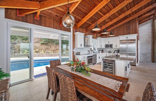 Lanikai Casa | Hale Lani: Mountainside Ocean View Home | Private Pool & soaking tub with a view