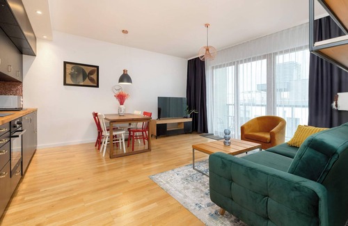 Zaspa Apartamento | Hallera 132 | Gdansk | Modern Apartment | Parking | Balcony | SmartTV