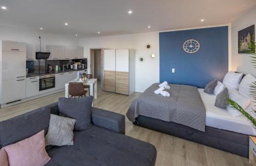 Wolfsburg Apartamento | HANNIBAL - Design Studio-Apartment Jasmin 8, Parkplatz, Küche, HighSpeed-WLAN