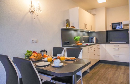 Sahlenburg Apartamento | Haus Frauenpreiss FeWo 111 - 4 person vacation apartment with swimming pool and sauna