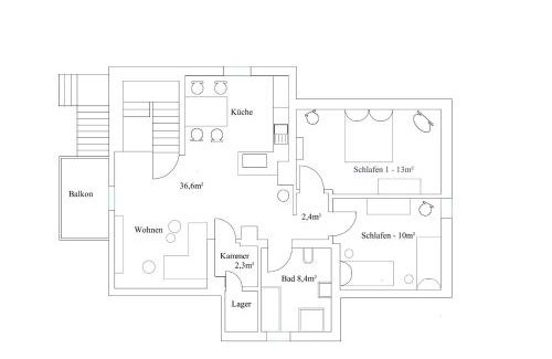 Frielendorf Apartamento | Haus Mariechen 5-Sterne-DTV-Ferienwohnung in der Nähe zum Silbersee mit Balkon & Sauna