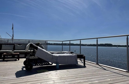 Schleswig Alquiler De Eote | Hausboot Bikini für 4personen mit Großzügiger Dachterrasse am Ostseefjord Schlei
