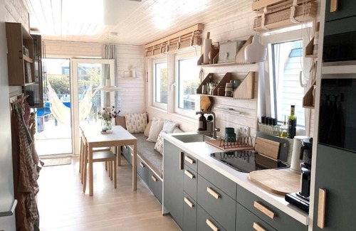Kragenæs Alquiler De Eote | Hausboot Bruntje für 5pers. mit Großzügiger Dachterrasse in Kragenæs auf Lolland