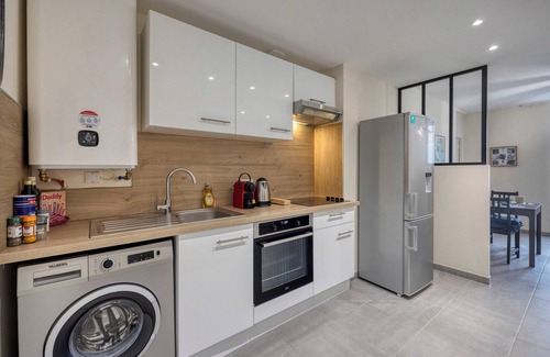 Quartier Chorier-Berriat Apartamento | #HD | White & Grey |T2 Belle électrique 🐻‍❄️