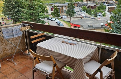 Orcieres-Merlette Apartamento | Heart of resort, large 5-person studio at foot of slopes with panoramic view,