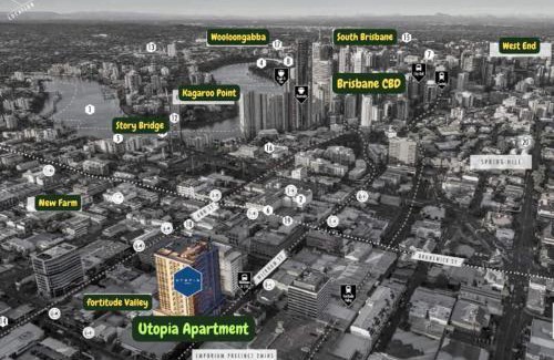 Fortitude Valley Apartamento | Heart of the Valley Chic High Level 2BR Apartment