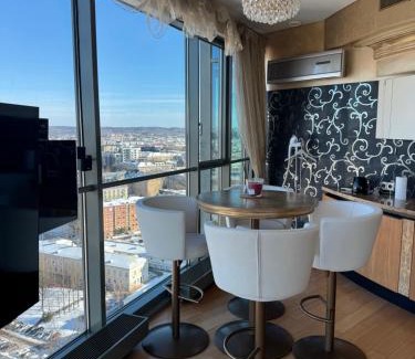 Vilnius city municipality Apartamento | Helios Extra Luxury Jacuzzi apartment in Vilnius skyscraper 20 floor