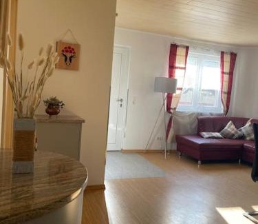 Appenweier Apartamento | Helle, gemütliche, kühle,moderne Wohnung Nähe Europapark, Straßburg, Schwarzwald