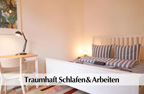 Andreasvorstadt Apartamento | Helles Altbau-Loft mit Kingsize Bett, Smart-TV, etc