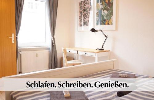 Andreasvorstadt Apartamento | Helles Altbau-Loft mit Kingsize Bett, Smart-TV, etc