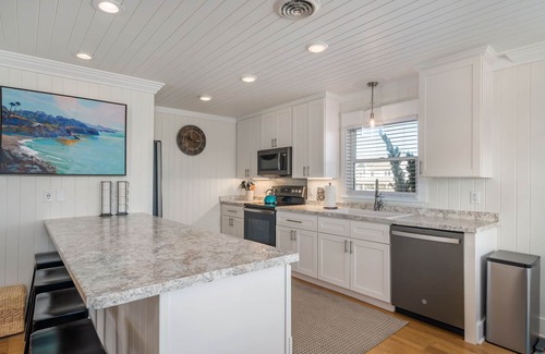 Southern Shores Casa | Here & Now: Semi-Oceanfront, private pool, hot tub, steps to the beach