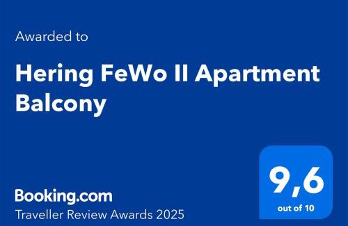 Wiek Apartamento | Hering FeWo II Apartment Balcony