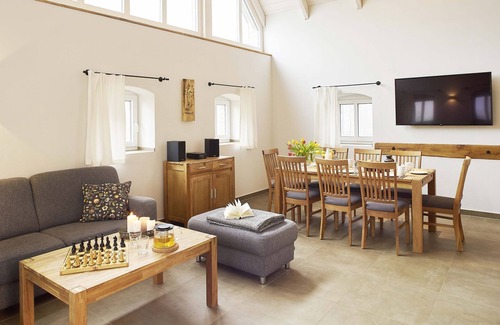 Gorzig Casa | Hexenhaus mit 120 m² auf 2 1/2 Ebenen für 6+2 Pers., 3 Schlafzimmer, 2 Bäder