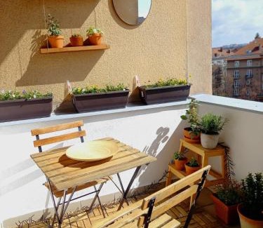Vrsovice Apartamento | Hezký apartman s balkonem