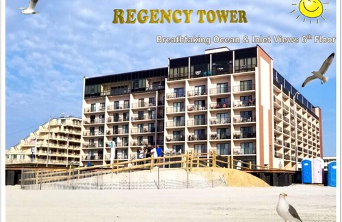 North Wildwood Condominio | Impresionantes vistas al océano y a la entrada Condominio frente a la playa