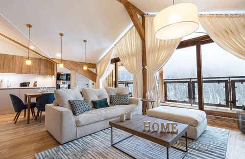 Courchevel Apartamento | Apartamento de alta gama en Courchevel 1650 con garaje, balcón y WiFi