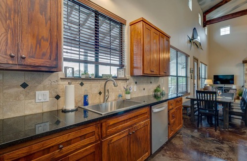 Kingsland Casa | Highly rated home with private pool, hot tub and 90 feet of waterfront!