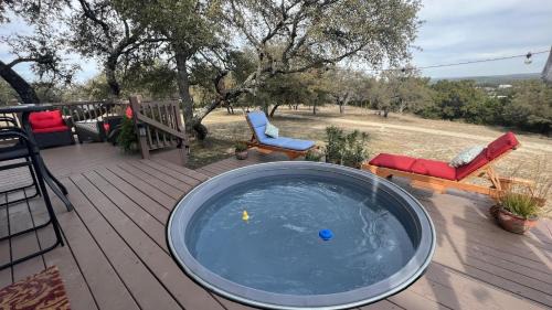 Oatmeal Casa | Hill Country Highland's Bluebonnet Cottage