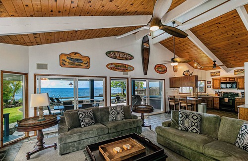 Kapoho Casa | Hilo Shangrila - Oceanfront, Pool and Hot Tub Private Vacation Rental