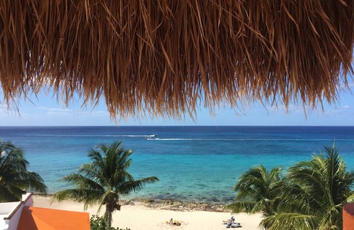 Cozumel Condominio | Hippie Bob y de Diana Penthouse frente al mar; Área chankanaab