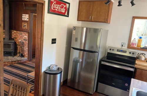 Douglas City Cabina | Historic 2-Bedroom Gold Miners Cabin on Trinity River, with Wi-Fi & A/c.