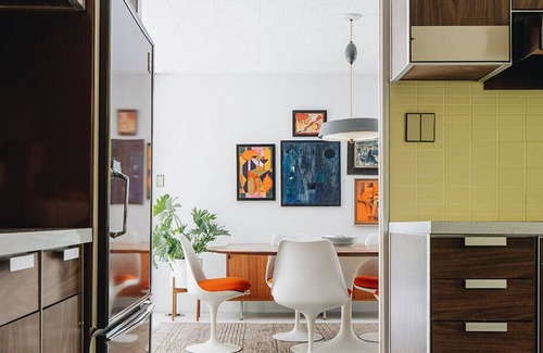 Michigan City Casa | Historic Mid Century Home with Saltwater Pool