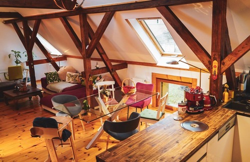 Caputh Apartamento | Historic retro loft near Potsdam, Garten+Seenah