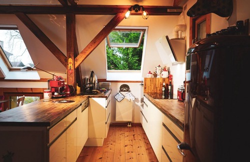 Caputh Apartamento | Historic retro loft near Potsdam, Garten+Seenah
