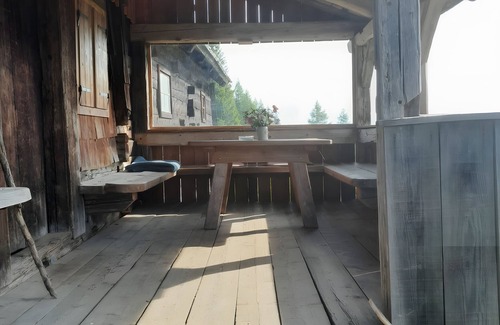 Sankt Margarethen im Lungau Casa | Casa de vacaciones 'Meissnitzer Almhütte' con vistas a la montaña, terraza privada y jardín privado