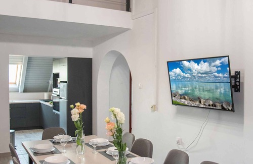 Balatonkeresztur Apartamento | Apartamento vacacional con aire acondicionado y wifi